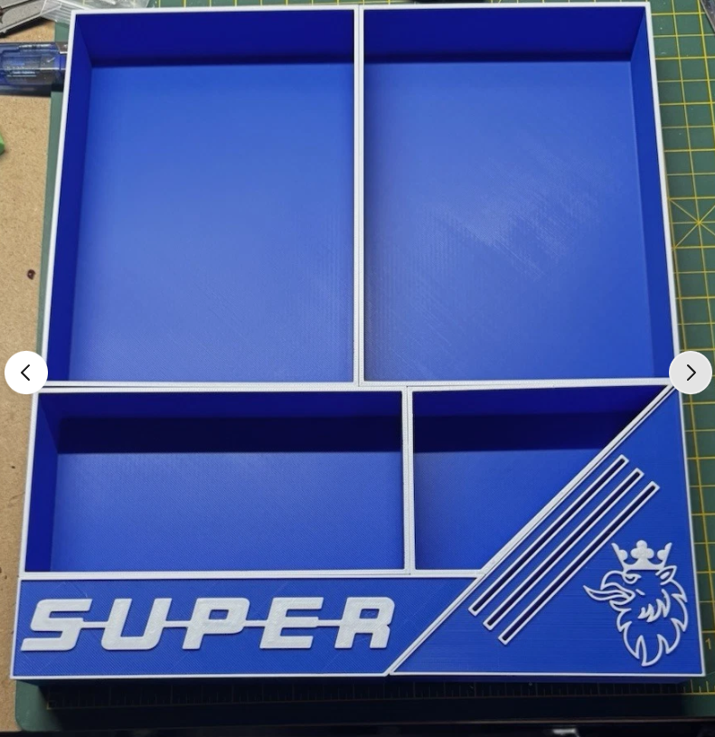 Scania Next Gen S-U-P-E-R Drawer Organiser - Custom 3D Printed Dashboard Insert with Card Slots
