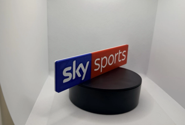 Sky Sports Sign - 3D Printed Wall Decor for Man Cave, Home Bar & Sports Room