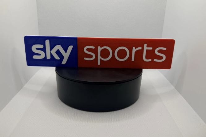 Sky Sports Sign - 3D Printed Wall Decor for Man Cave, Home Bar & Sports Room
