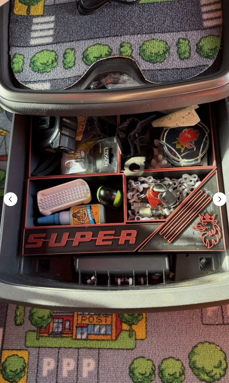 Scania R Series SUPER Drawer Organiser (2010-2016) - Custom 3D Printed Dashboard Insert