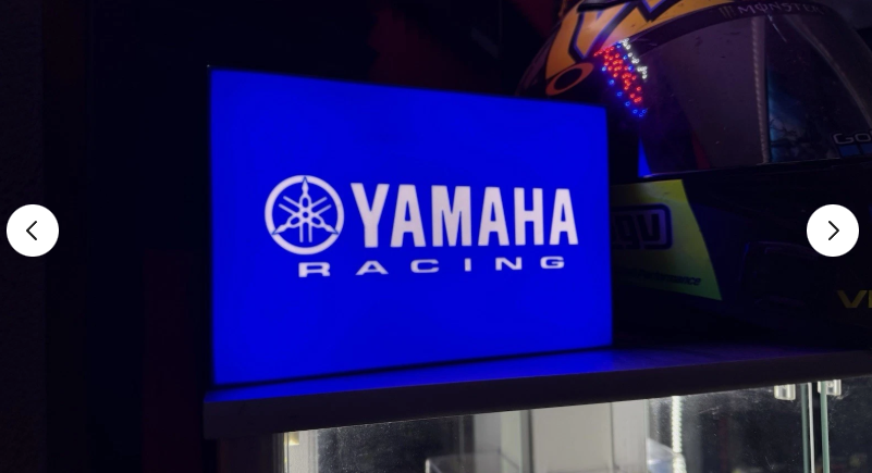 Yamaha Racing LED Light Box - USB Powered 3D Printed Sign for Garage & Man Cave
