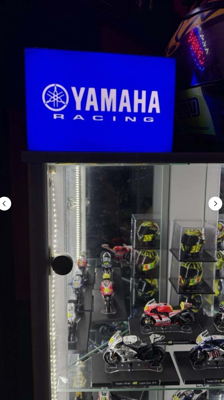 Yamaha Racing LED Light Box - USB Powered 3D Printed Sign for Garage & Man Cave